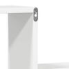 vidaXL Wall Shelf Set of 2 High Gloss White Engineered Wood Medium