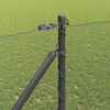 vidaXL Fence with Posts Gray 4.6'x 82'PVC-coated steel