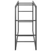 vidaXL Firewood Rack Black 43.3x11.8x24.0" Steel