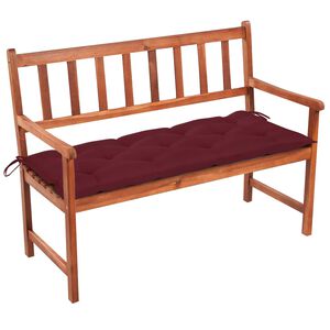 vidaXL Garden Bench Natural wood Solid acacia wood with a fabric cushion
