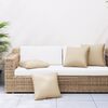 vidaXL Sofa Cushion Set of 4 Beige 100% polyester 19.7 x 19.7 in