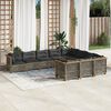 vidaXL Garden Sofa Set Grey
