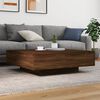 vidaXL Coffee Table Brown oak Engineered wood Medium Lights