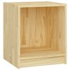 vidaXL Bedside Cabinet Set of 2 Natural Wood Solid Pine wood Small