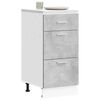 vidaXL Bottom Cabinet Concrete Grey Engineered Wood Medium