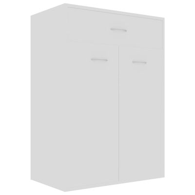 vidaXL Shoe Cabinet White 23.6"x13.8"x33.1" Engineered Wood