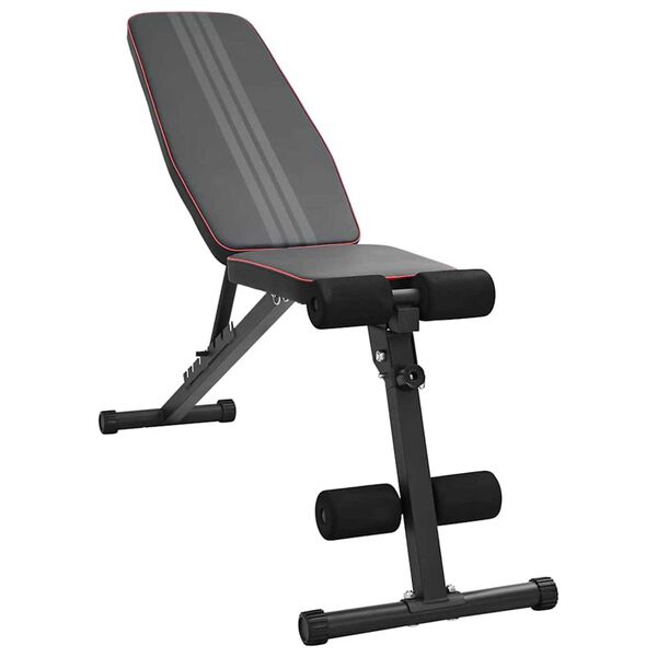 vidaXL Weight Bench Manual Black 131 x 41 x 110 cm Steel