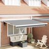 vidaXL Awning Frame White 137.80 x 98.43 in Aluminium