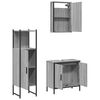 vidaXL Bathroom Furniture Set Gray sonoma
