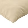 vidaXL Sofa Cushion Set of 4 Beige 100% polyester 19.7 x 19.7 in