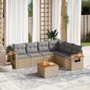 vidaXL Garden Sofa Set Beige