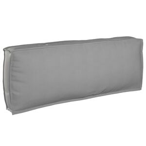 vidaXL Cushion Grey 47.24 x 15.75 x 4.72 in Oxford Fabric