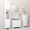 vidaXL Bathroom Furniture Set White Engineered Wood Medium