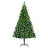 vidaXL Artificial Christmas Tree Green PVC, Steel 82.7 in tall