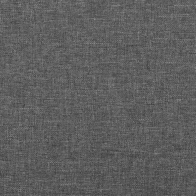 vidaXL LED Headboard Dark Gray 39.4"x2"x46.5"/50.4" Fabric