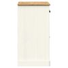 vidaXL Sideboard White Solid Pine Wood Compact Sideboard Rectangular