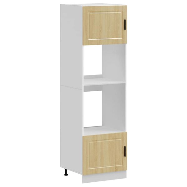 vidaXL Oven Cabinet Set of 2 Sonoma oak Engineered wood Large