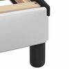 vidaXL Bed Frame "Viana" without Mattress White and Black 63"x78.7" Faux Leather