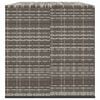 vidaXL Cushion Box Grey PE rattan, powder-coated steel Large Cushion Box