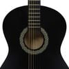 vidaXL Classical Guitar for Beginner with Bag Black 4/4 39"