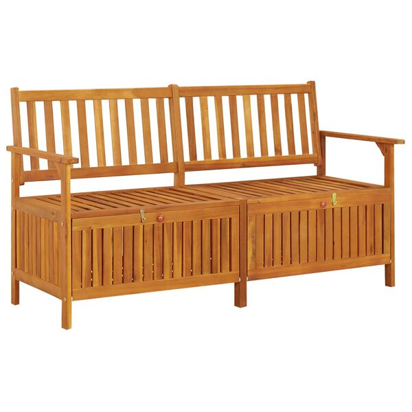 vidaXL Bench Natural wood Solid acacia wood 58.3 in Bench Rectangular