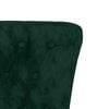 vidaXL High Back Chair Dark green Velvet, Solid wood, Plywood Single