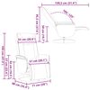 vidaXL Massage Recliner Chair Black Faux leather, metal, plywood Standard