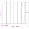 vidaXL Shower Bath Screen Wall 55.1 x 66.1" 7 Panels Foldable with Towel Rack