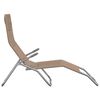 vidaXL Patio Sun Lounger Set of 2 Taupe