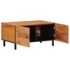 vidaXL Coffee Table Acacia wood natural and black iron