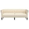 vidaXL Chesterfield Sofa Linen