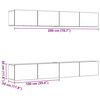 vidaXL 4 Piece Wall-mounted TV Cabinet Set Old Wood 100x30x30 cm