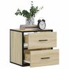 vidaXL Wall-mounted Bedside Cabinet Set of 2 Sonoma oak