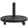 vidaXL Parasol Base Black &Oslash;38-48 mm Polyethylene, concrete, and iron