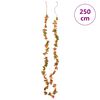 vidaXL Christmas Flower Garland Orange Artificial silk 98.4 in