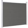 vidaXL Fence Panel WPC 70.9x57.5" Grey