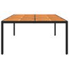 vidaXL Garden Table Black