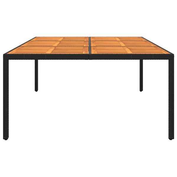vidaXL Garden Table Black