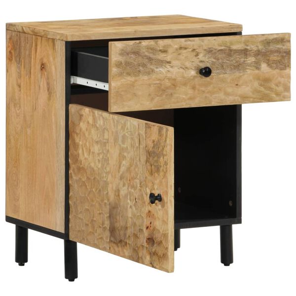 vidaXL Bedside Cabinet Natural wood tone