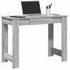 vidaXL Desk Grey Sonoma Engineered Wood Medium Desk Rectangular