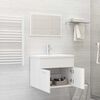 vidaXL Bathroom Furniture Set White Engineered wood 23.6 in