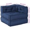 vidaXL Modular Sofa 4 pcs Indigo Fabric