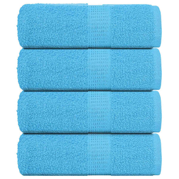 vidaXL Soap Towel Set of 4 Turquoise 100% Cotton Small Soap Towel