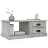 vidaXL Coffee Table Concrete Grey Engineered Wood 35.4 x 19.7 x 13.8 in