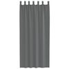 vidaXL Voile Curtains with Loops 2 pcs Dark Grey 55.1x96.5"