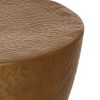 vidaXL Coffee Table Brass Hammered Aluminum Diameter 19.7 in Durable