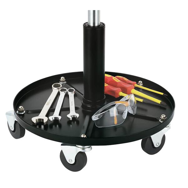 Draper Tools Work Stool Black Vinyl foam Adjustable Swivel