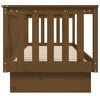 vidaXL Day Bed Honey brown Solid pine wood Twin