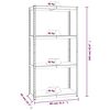vidaXL 4-Layer Shelves 5 pcs Anthracite Steel&Engineered Wood