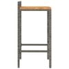 vidaXL Bar Stool Set of 2 Grey